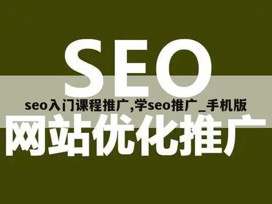 seo入门课程推广,学seo推广_手机版